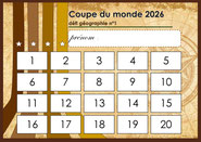 diplôme élève à cocher pour défi de questions sur les pays de la Coupe du monde