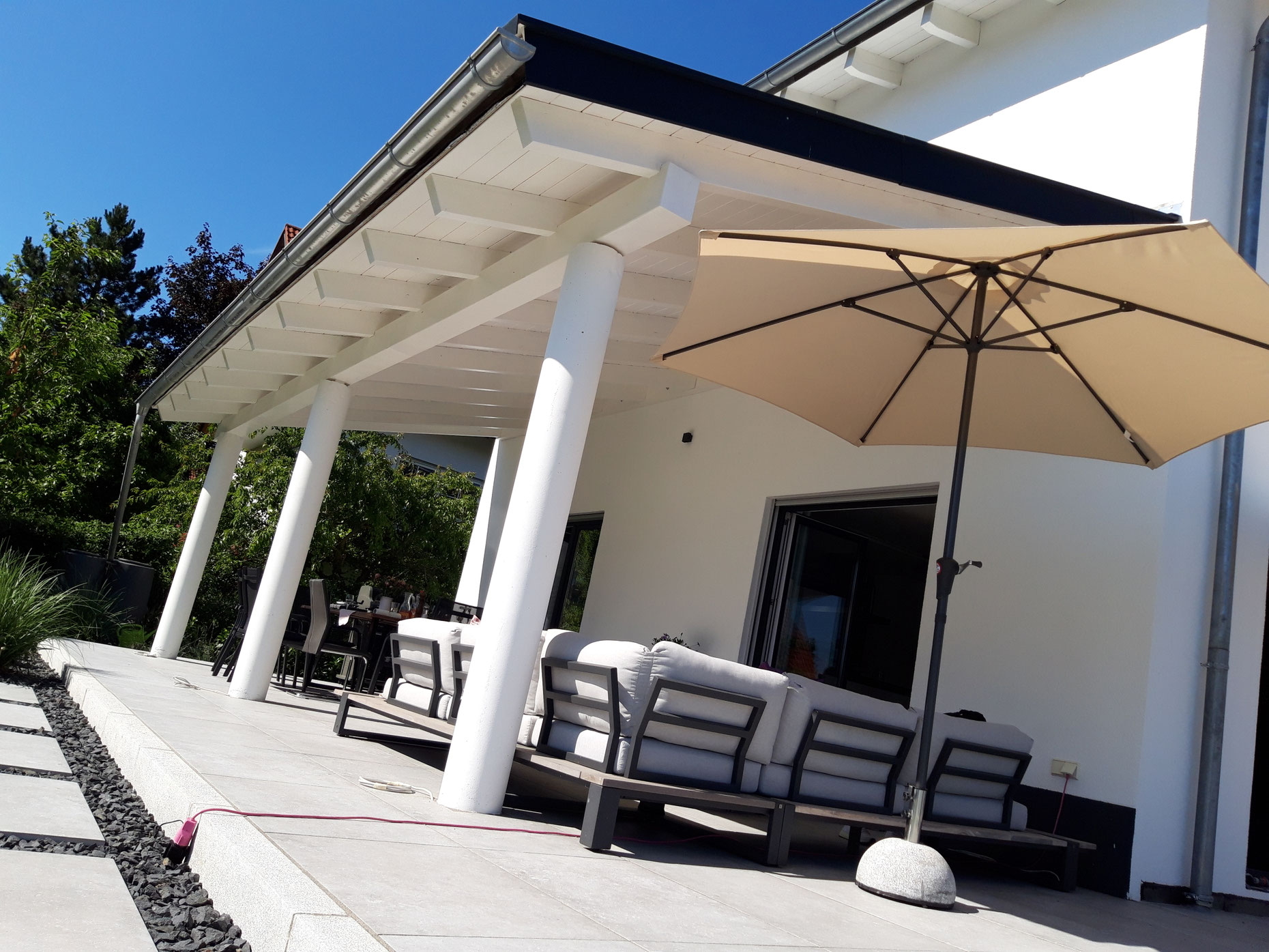 Pergola Holzkonstruktion - be-holzbau.de