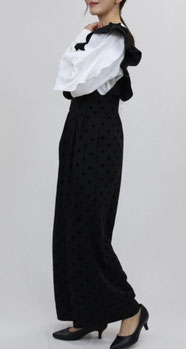 ショルダーフリル サロペットパンツ フォーユー価格　4,680円(税込)