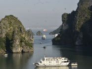 zonsopkomst Halong Bay