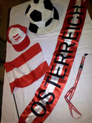 AUSTRIA Fan-Set, Fr.10.-, Fussballhut Fr.5.50