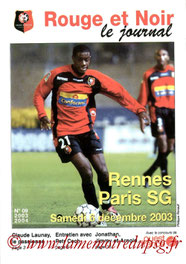 Programme  Rennes-PSG  2003-04