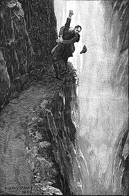 Chute de Holmes et de Moriarty dans les chutes