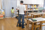 「笑顔で頑張るぞ」