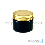 Pomadera de vidrio ambar 30gr, frascos de vidrio para cremas