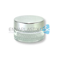 Pomadera de vidrio tapa oro, frascos de vidrio para cremas