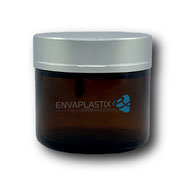 Pomadera de vidrio tapa plata mate, frascos de vidrio para cremas