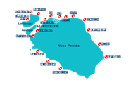 photo of Nusa Penida dive site map