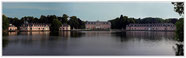 Schloß Benrath in Düsseldorf, Panorama-Aufnahme