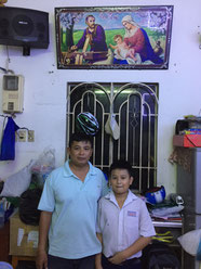 Nguyen Thanh Hieu and his father