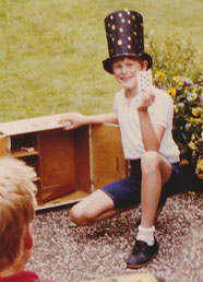 erster Zauberauftritt (Foto: Weidt 1987)