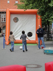 Torwand, Fußball-Wettkampf