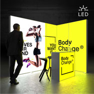 Mobile LED-Messestände PIXLIP