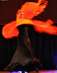 Flamenco Basel. Workshop Sevillanas mit Mantón. www.flamencolarubia.ch