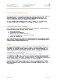 Datenschutzrechtliche Bestimungen Seite 1 von 2