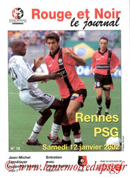 Programme  Rennes-PSG  2001-02