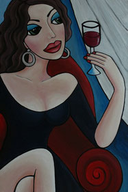 "Red Wine" 60x90x4