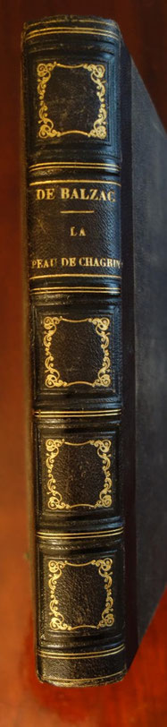 Balzac, La Peau de chagrin, Houdaille, 1838, livre rare, belle reliure