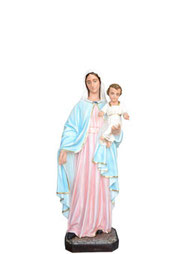 statua madonna con bambino