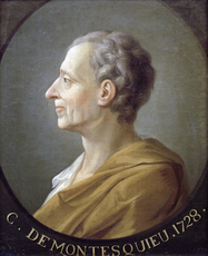 Montesquieu en 1728 (peinture anonyme). Source : Wikipedia, Domaine public.