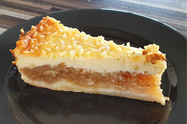 Apfelrahmkuchen Stoneware rund Kuchengitter Pampered Chef