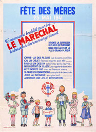 Affiche de la Fête des Mères en 1941.