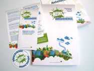 Mappe, Flyer, Aufkleber der BEG - stark!