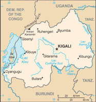 Carte du Rwanda