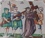II Estación, Jesús carga con la Cruz