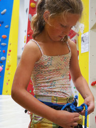 voller Einsatz an der Boulderwand