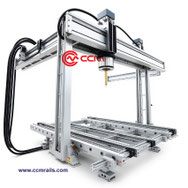 Linear guide rails belt driven for paking and inkjet printers