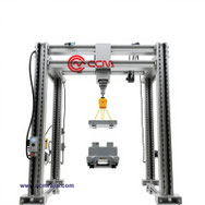 linear guide rails belt driven for palletizer gantry systems.