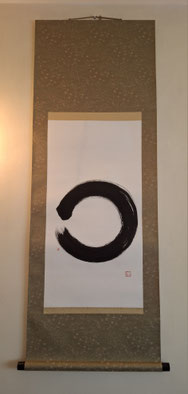 Kakemono Japonais "Vert Forêt" n°14 l'ENSO ZEN