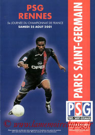 Programme  PSG-Rennes  2001-02