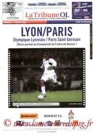 Programme  Lyon-PSG  2001-02