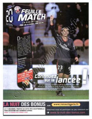 2009-12-13  PSG-Saint Etienne (17ème L1, Feuille de match N°2)