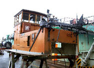 Boilerhouse and superstructure dismantled