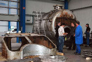 Dismantleing the old boiler, UHLIG, 6/26/2009