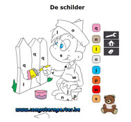 letterkleurplaat computermeester
