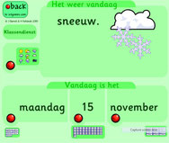 dag- + weerkalender voor het digibord