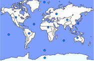 werelddelen en oceanen