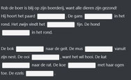 invuloefening dierengeluiden benoemen