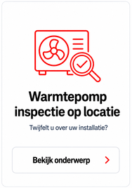 Warmtepomp inspectie