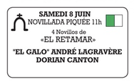Novillos d'El Retamar pour El Galo et Dorian Canton