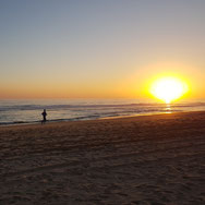 Trainingslager Monte Gordo: Laufen am Strand