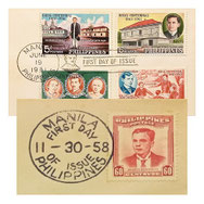 Philippine First Day Covers about Heroes and a Heroine