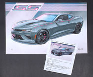 Camaro SS 2016 art print by Lemireart