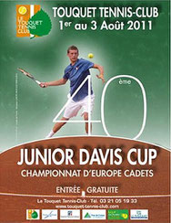 Affiche de la Junior Davis Cup du Touquet 2011