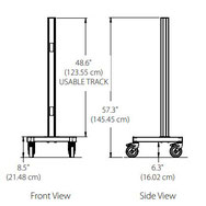 CTM60  チャネル付きカート  高さ145cm