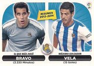 CROMO DE FÚTBOL - ESPAÑA - CAMPEONATO NACIONAL DE LIGA - 2.014/2.015 (EDICIONES ESTE - PANINI) RESUMEN 2.013-2.014 - REAL SOCIEDAD - Nº 24 (NUEVO) 0,20€.